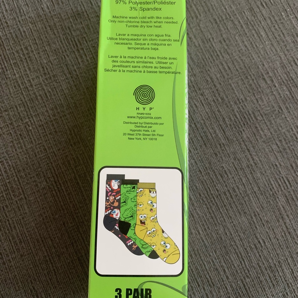 NWT Mens NICKELODEON Character Socks 3 Pk Sz 6-12 - Picture 5 of 5